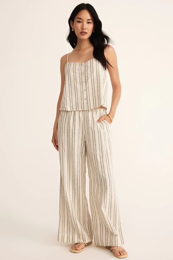Z SUPPLY - SOLEIL STRIPE PANT SEA SALT