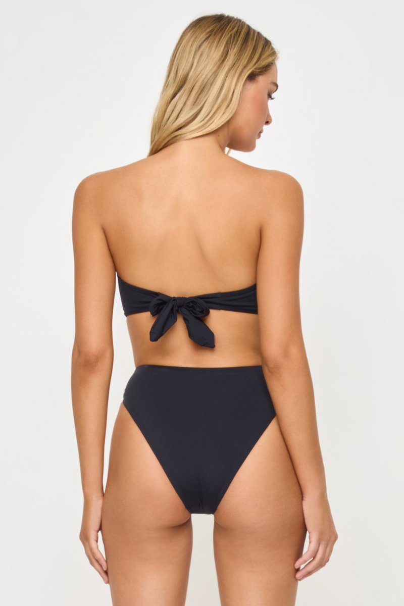 LSPACE - SAVANNAH BIKINI BOTTOM AFTER MIDNIGHT HIBISCUS