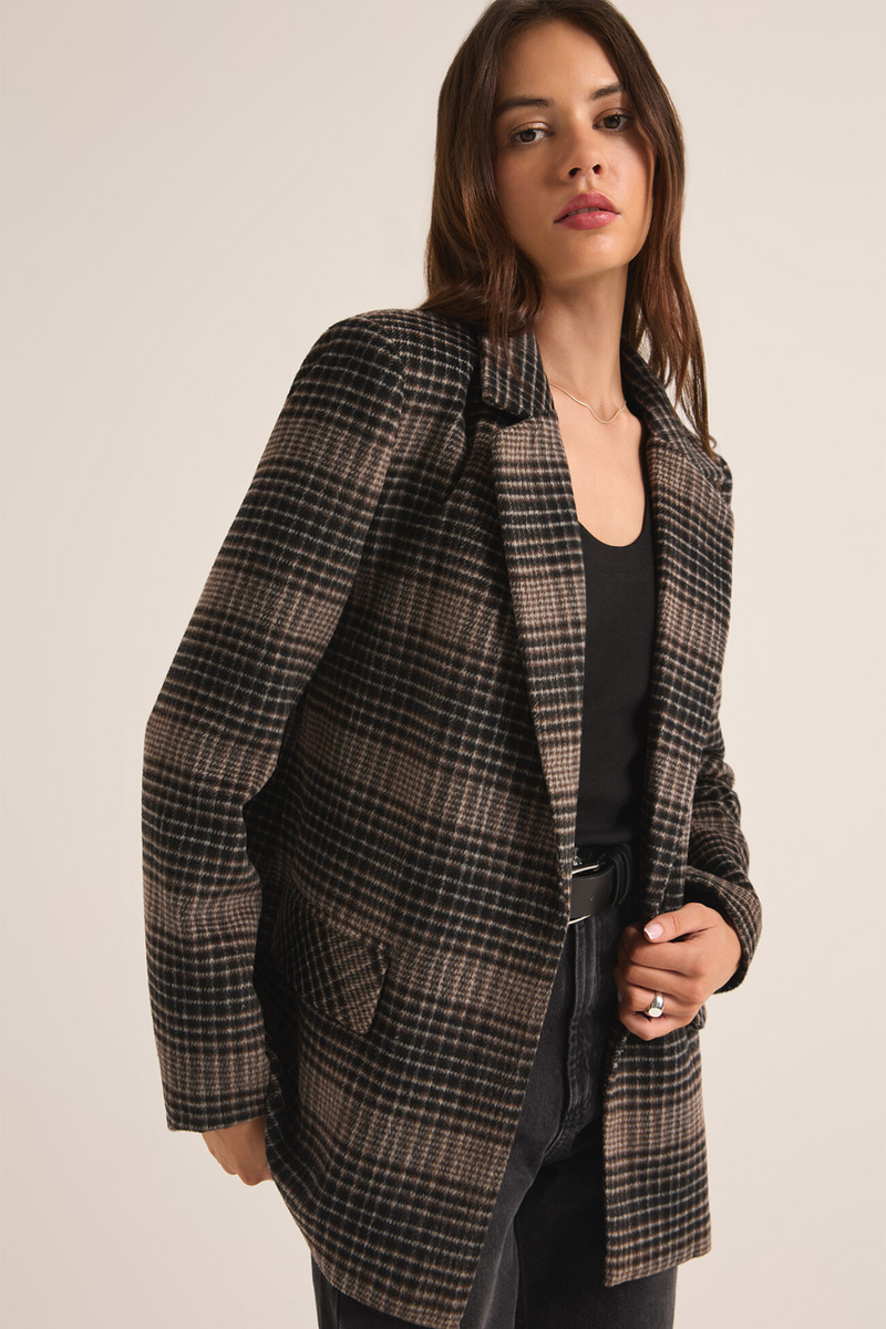 Z SUPPLY - KINGSTON RELAXED PLAID BLAZER