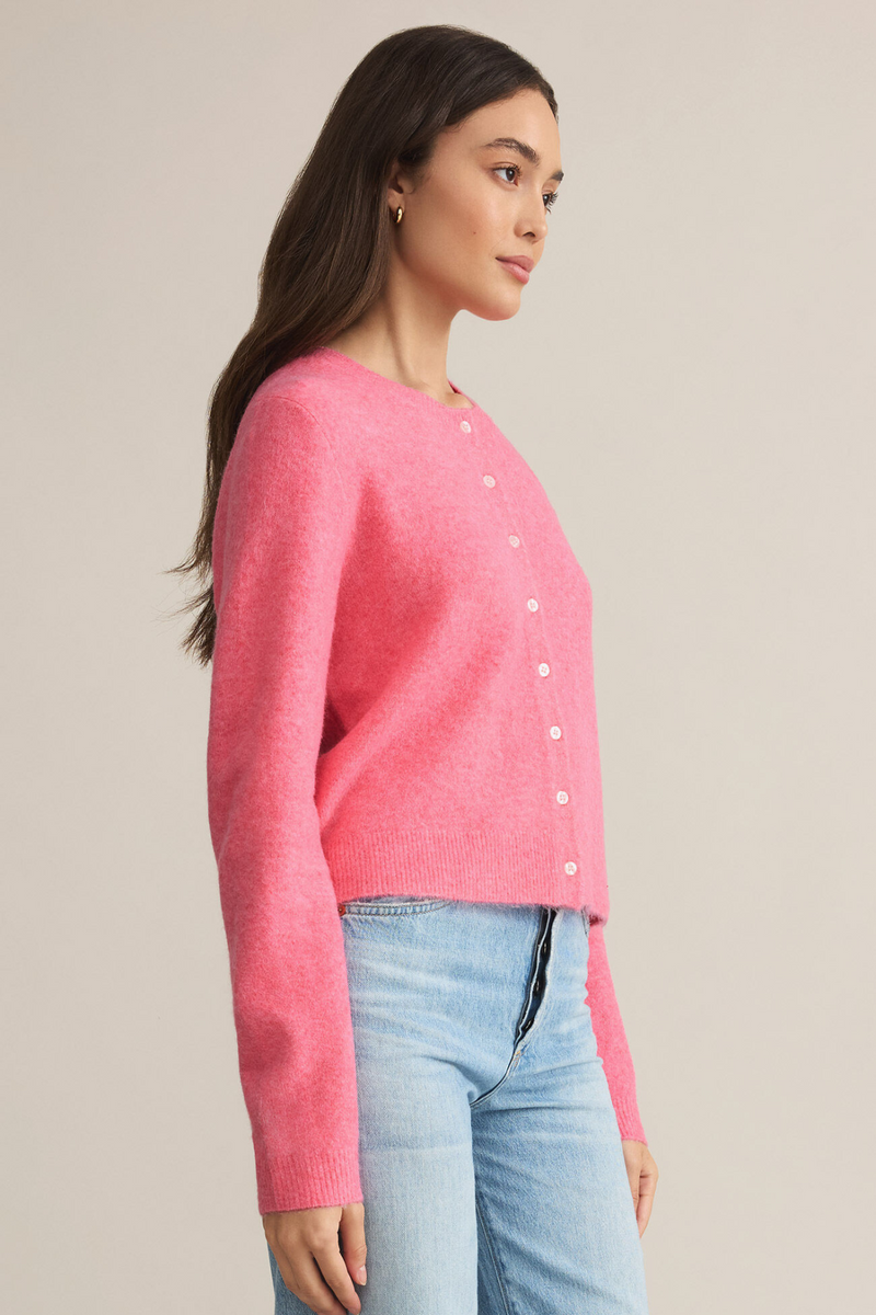 Z SUPPLY - MEDINA CARDIGAN DISCO PINK