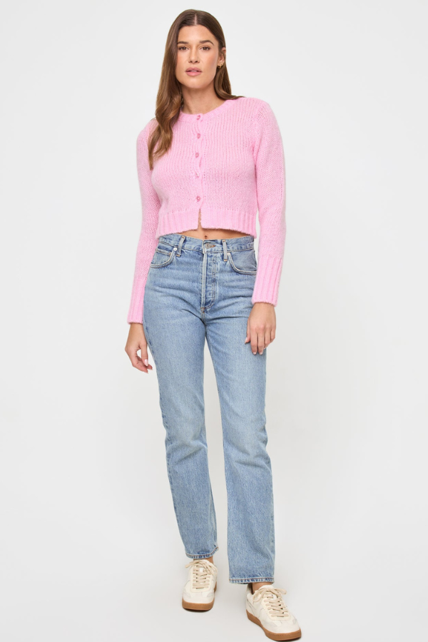 LSPACE - BRYNN CARDIGAN ROSEWATER