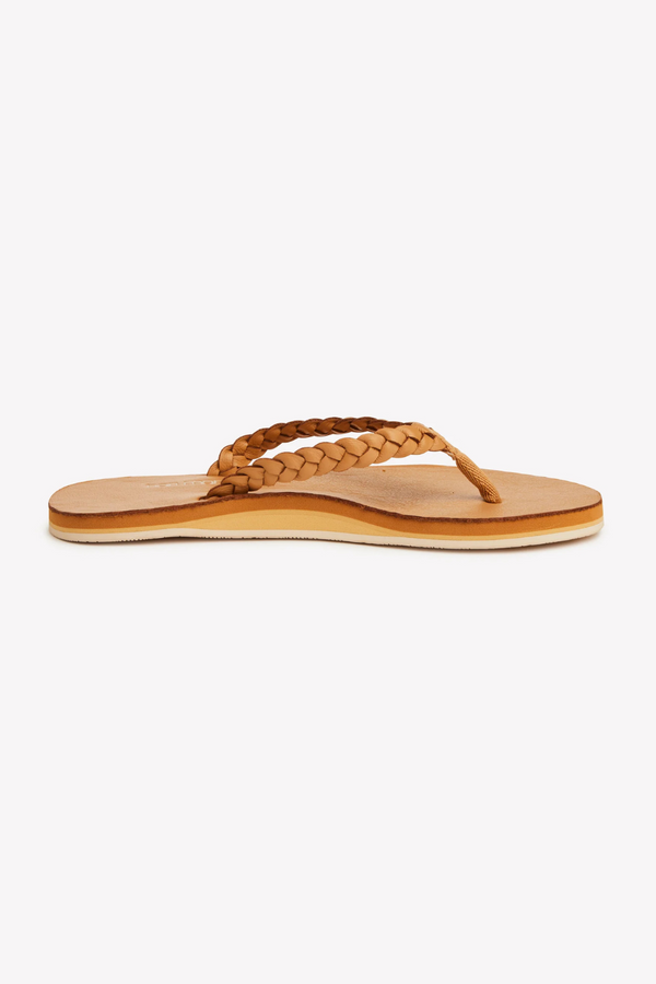 HAI MARI - MEADOWS BRAIDED FLIP FLOPS HAZELNUT