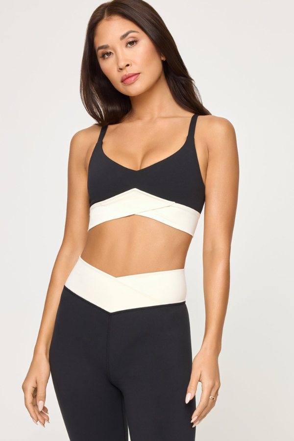 LSPACE - UNMATCHED BRA BLACK CREAM