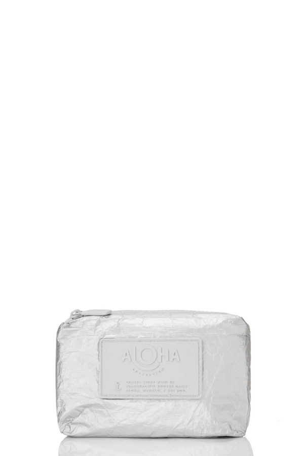 ALOHA - MINI POUCH MONOCHROME SILVER