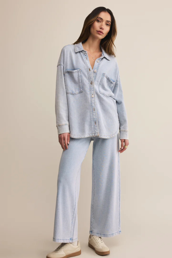 Z SUPPLY - HUNTER KNIT PANT WASHED INDIGO