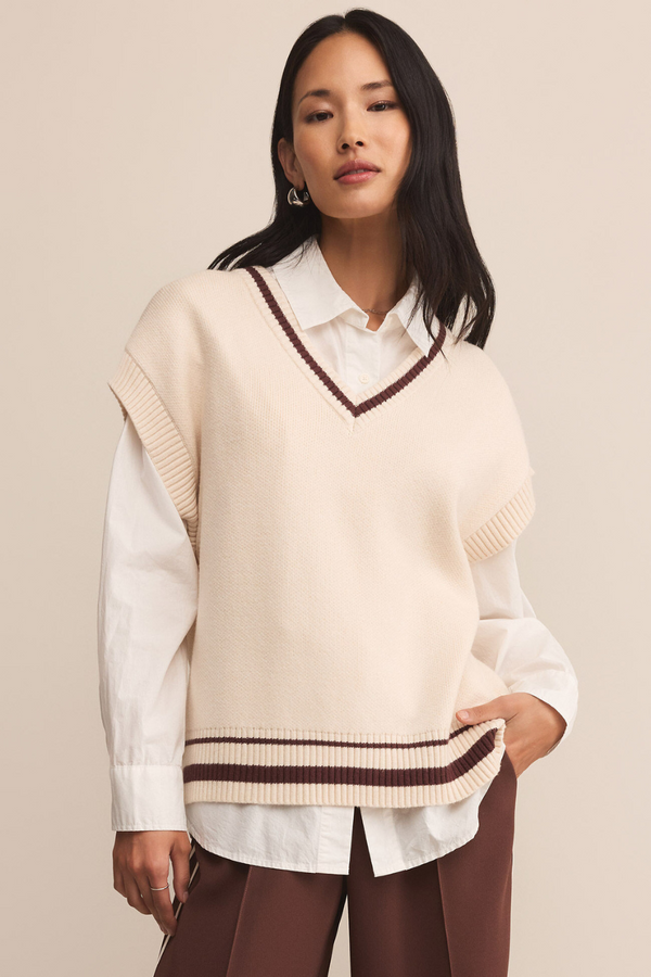 Z SUPPLY - FLETCHER SWEATER VEST CRYSTAL