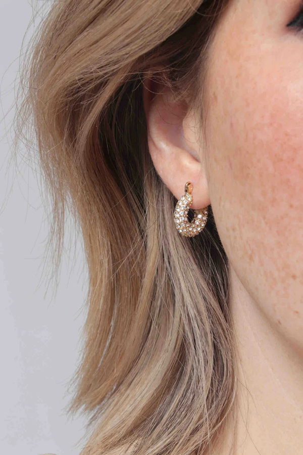 MARRIN COSTELLO JEWELRY - AUDREY HUGGIES PAVE GOLD