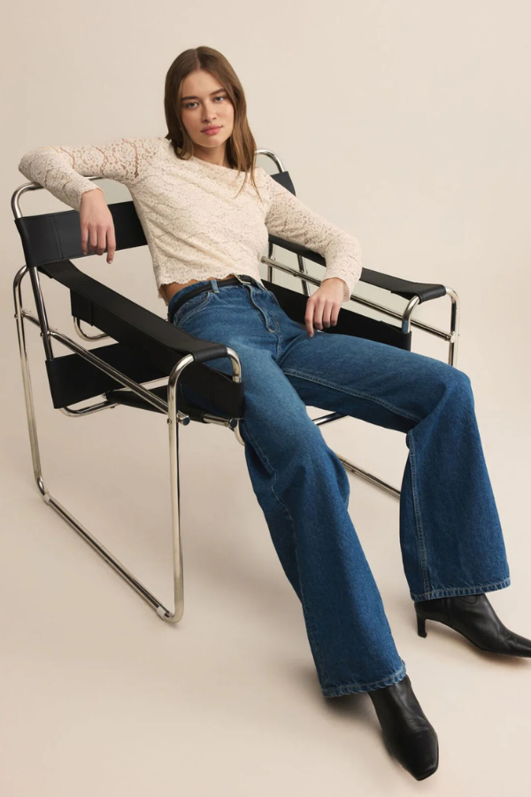 Z SUPPLY - AURORA LACE TOP CLOUD