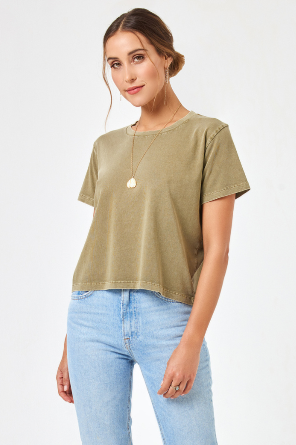 LSPACE - ALL DAY TOP OLIVE