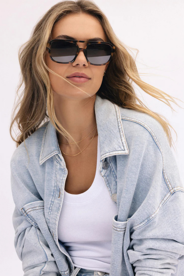 Z SUPPLY - AFTER HOUR SUNGLASSES DARK TORT