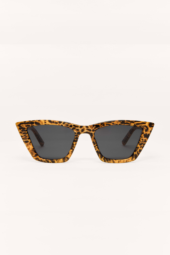 Z SUPPLY - VILLA POLARIZED SUNGLASSES LEOPARD GREY