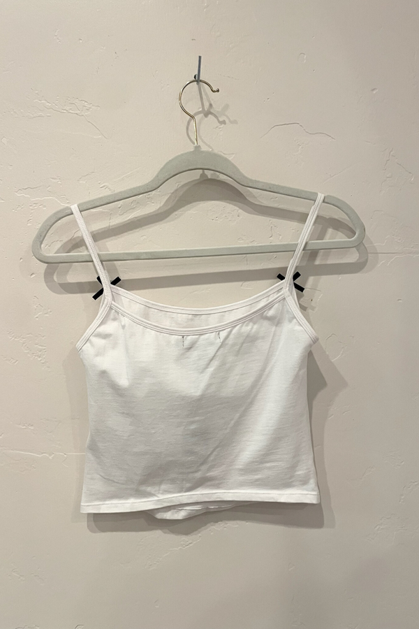 MOTEL - ISA VEST TOP WHITE MON CHERI