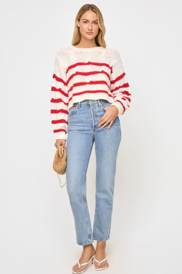 LSPACE - KENSLEY PULLOVER CREAM FLAME