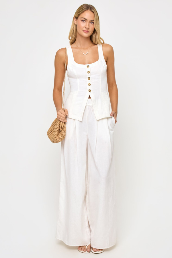 LSPACE - SOFIE VEST WHITE