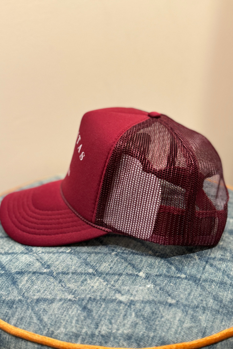 NFM - HOMETOWN TRUCKER HAT ENCINITAS BORDEAUX