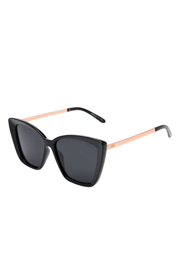 I-SEA - ALOHA FOX SUNGLASS BLACK SMOKE