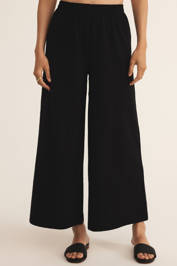 Z SUPPLY - SCOUT JERSEY PANT TRUE BLACK