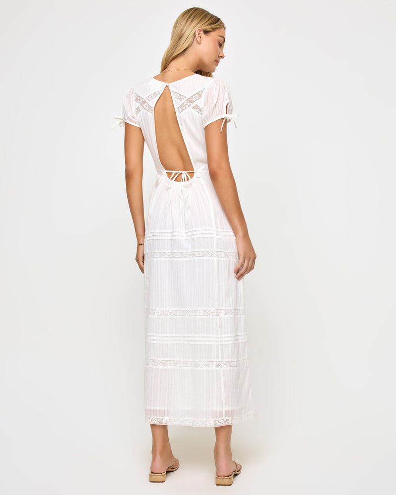 LSPACE - LOVE SONG MAXI DRESS WHITE