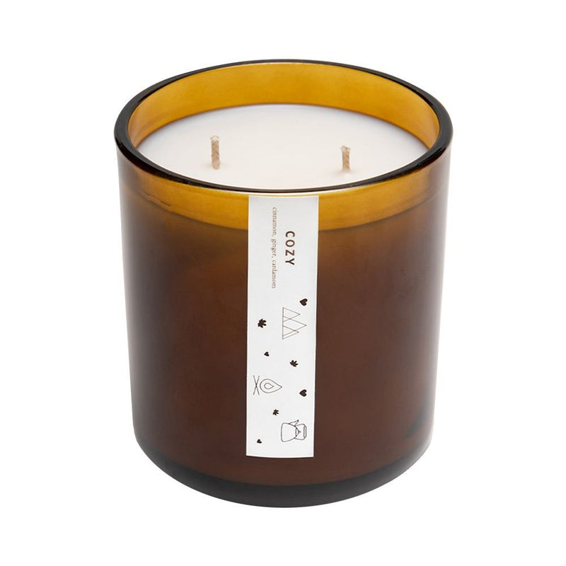 AURA CANDLES - COZY AMBER GLASS