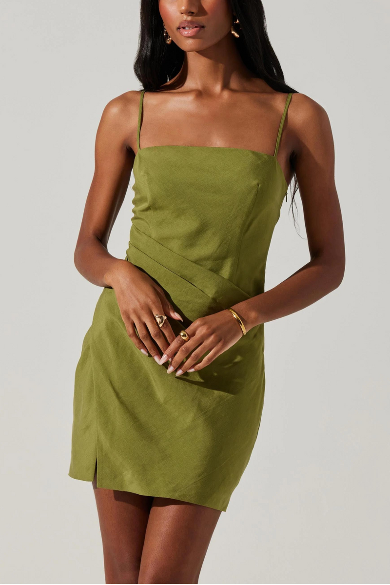 ASTR THE LABEL - ISADORA DRAPED MINI DRESS