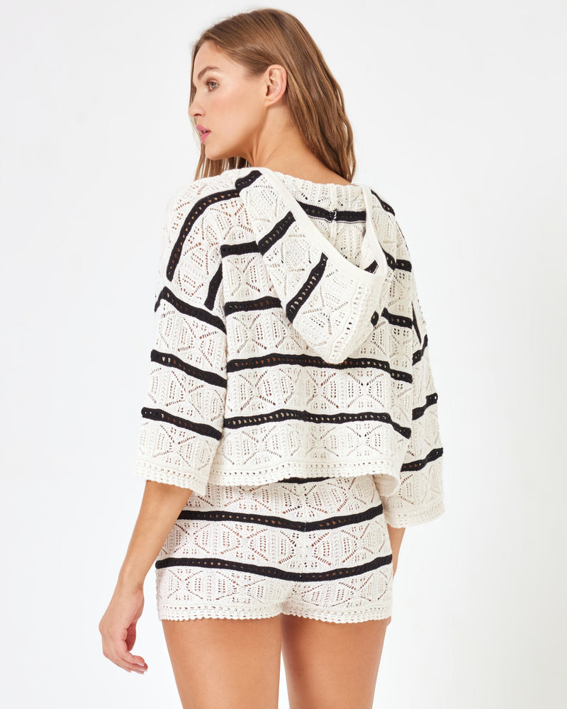 LSPACE - STRIPED DIAMOND EYES HOODIE STARCROSSED STRIPE