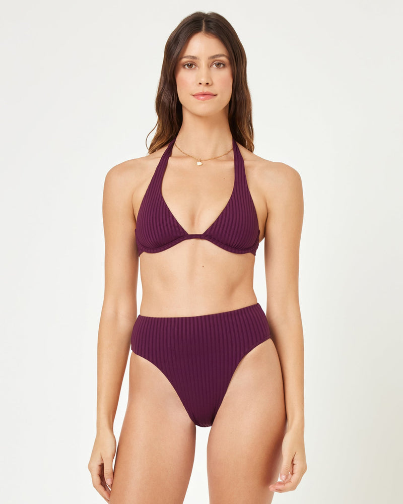 LSPACE - ISA BIKINI TOP MERLOT