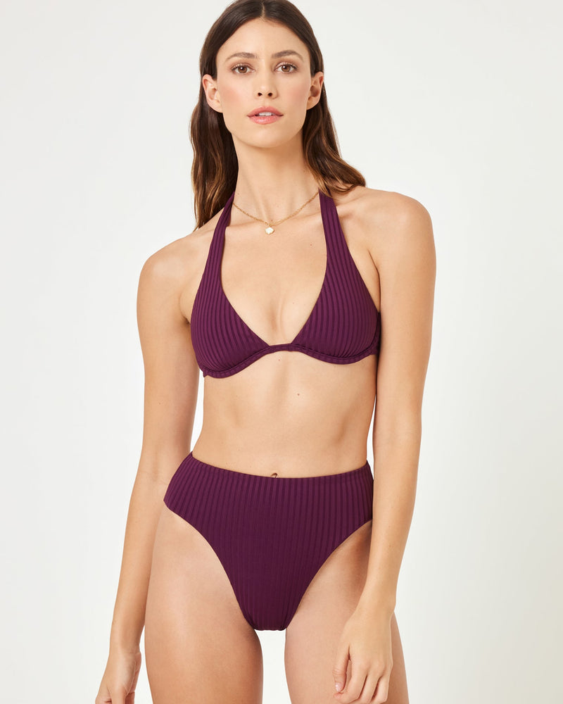 LSPACE - ISA BIKINI TOP MERLOT