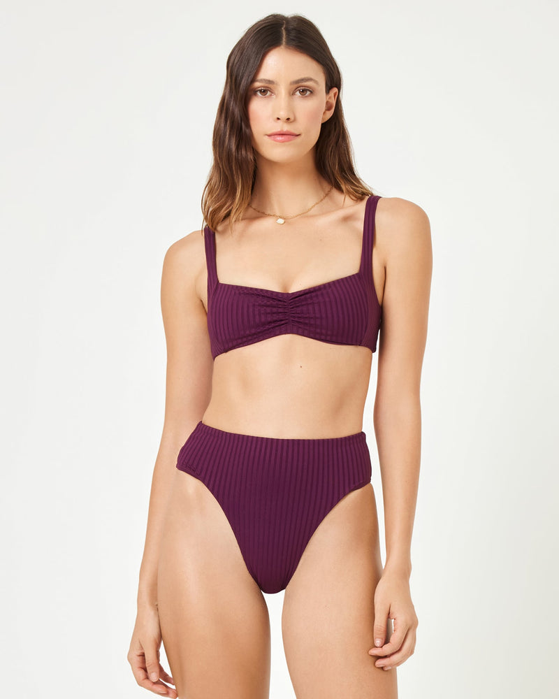 LSPACE - EFFIE BIKINI TOP MERLOT