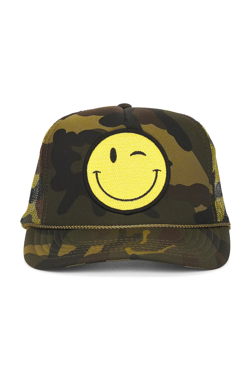 FRIDAY FEELIN - WINKY TRUCKER HAT CAMO