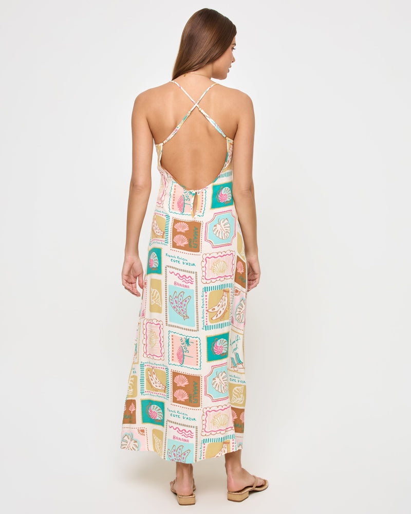 LSPACE - SUMMER SOMEWHERE SLIP DRESS POSTCARDS
