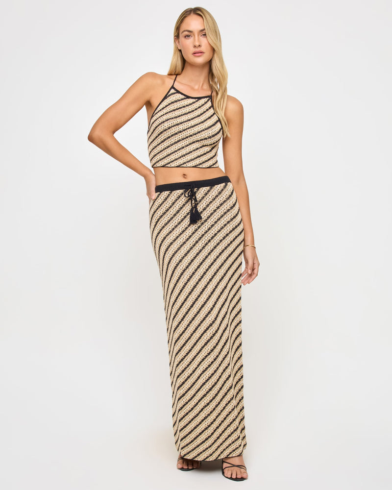 LSPACE - LA BIANCA TOP TIP THE SCALES STRIPE
