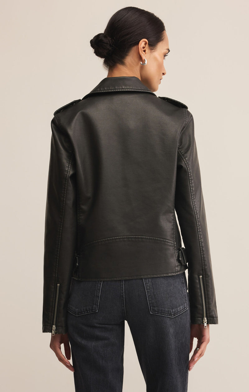 Z SUPPLY - ALCHEMY MOTO FAUX LEATHER JACKET