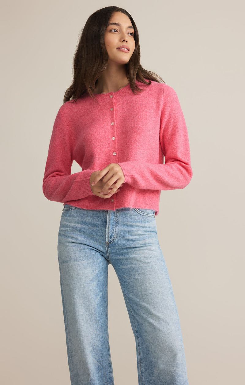 Z SUPPLY - MEDINA CARDIGAN DISCO PINK