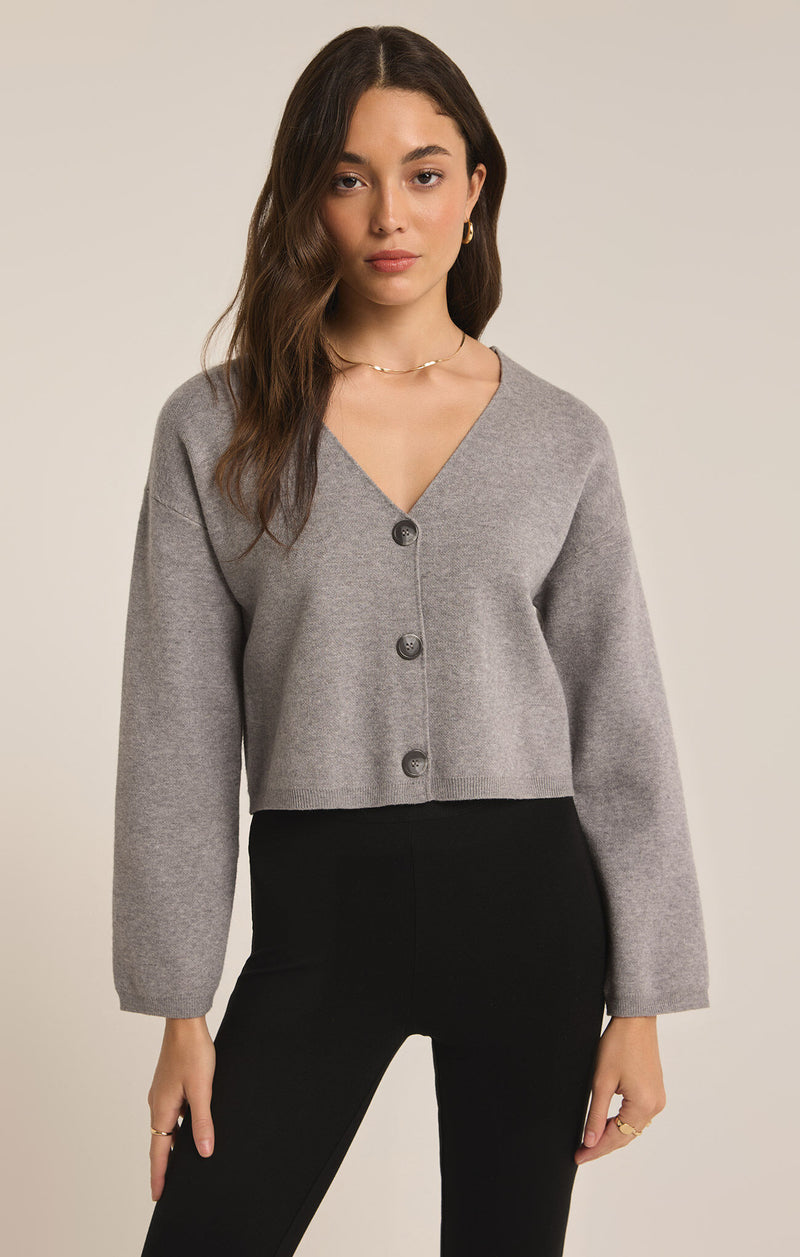 Z SUPPLY - ESTELLE CARDIGAN CLASSIC HEATHER GRAY