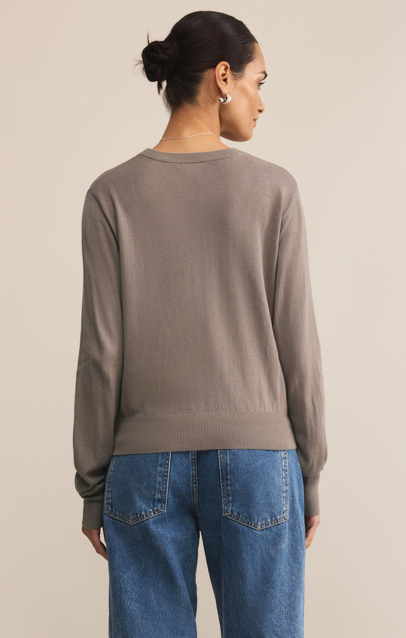 Z SUPPLY - THE PERFECT LAYER SWEATER LIGHT TAVERN