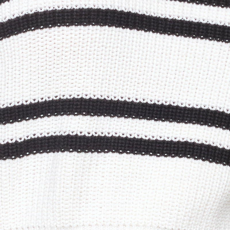 LSPACE - ULTRA STRIPE SWEATER BLACK WHITE