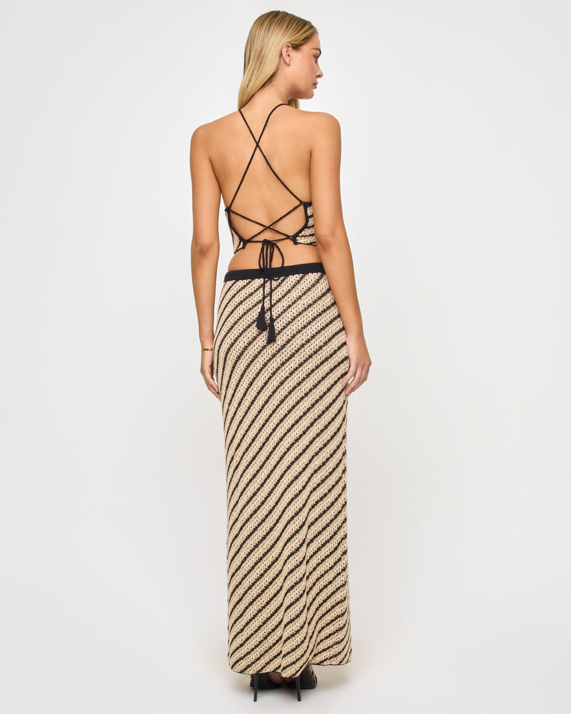 LSPACE - LA BIANCA TOP TIP THE SCALES STRIPE