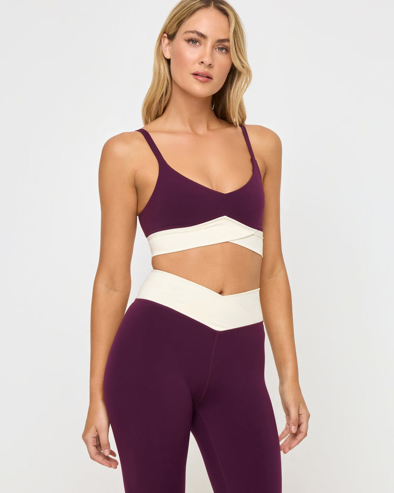 LSPACE - UNMATCHED LEGGING PLUM CREAM
