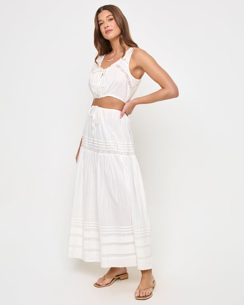 LSPACE - REIA SKIRT WHITE