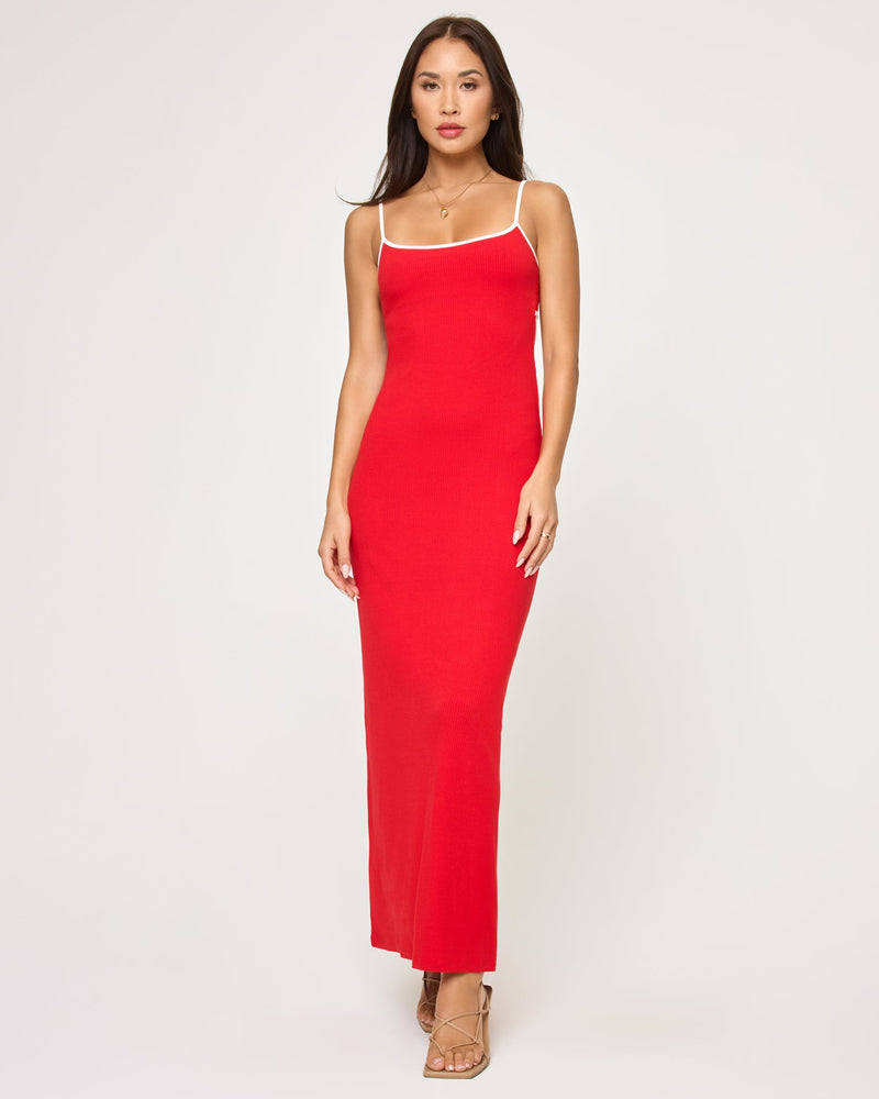 LSPACE - JORDANA DRESS FLAME CREAM