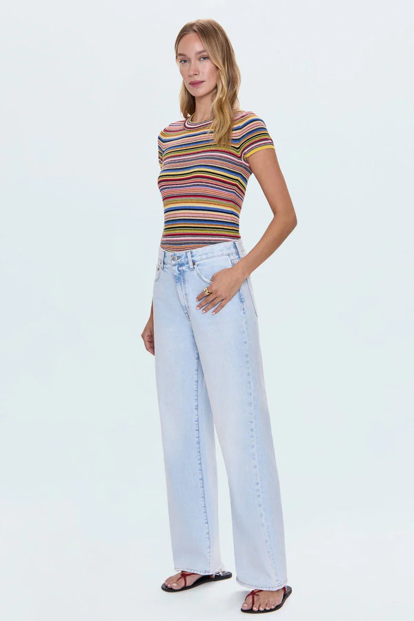 PISTOLA - HENDRIX HIGH RISE BAGGY JEAN WATERFALL
