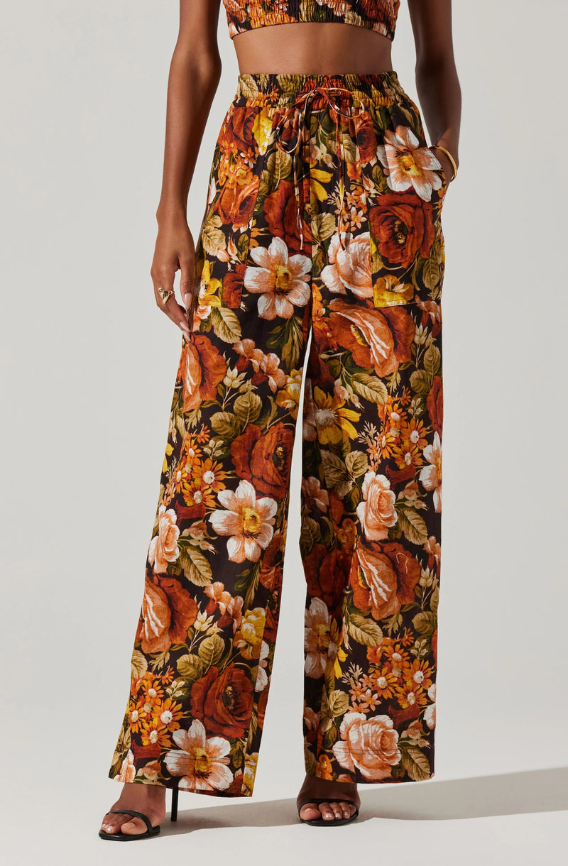 ASTR THE LABEL - FEMI FLORAL WIDE LEG PANT