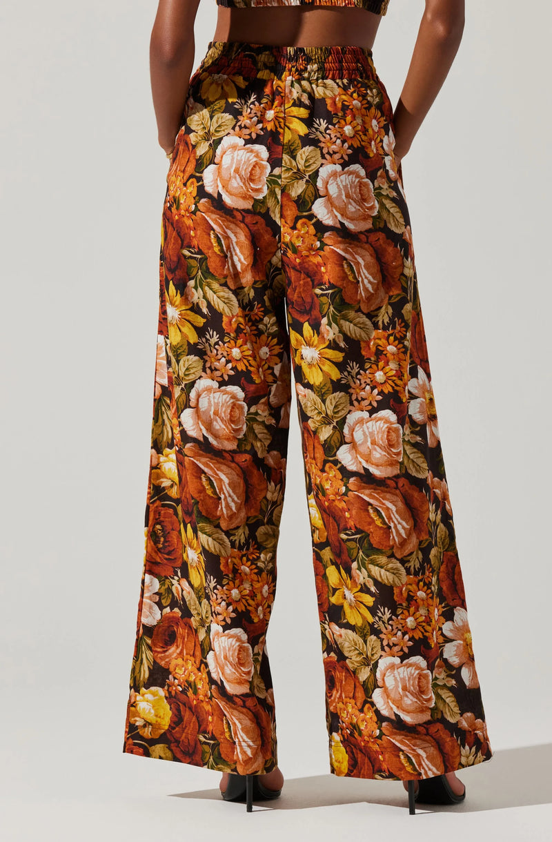 ASTR THE LABEL - FEMI FLORAL WIDE LEG PANT