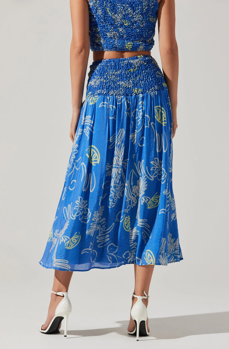 ASTR THE LABEL - MOANA MIXED MEDIA SKIRT