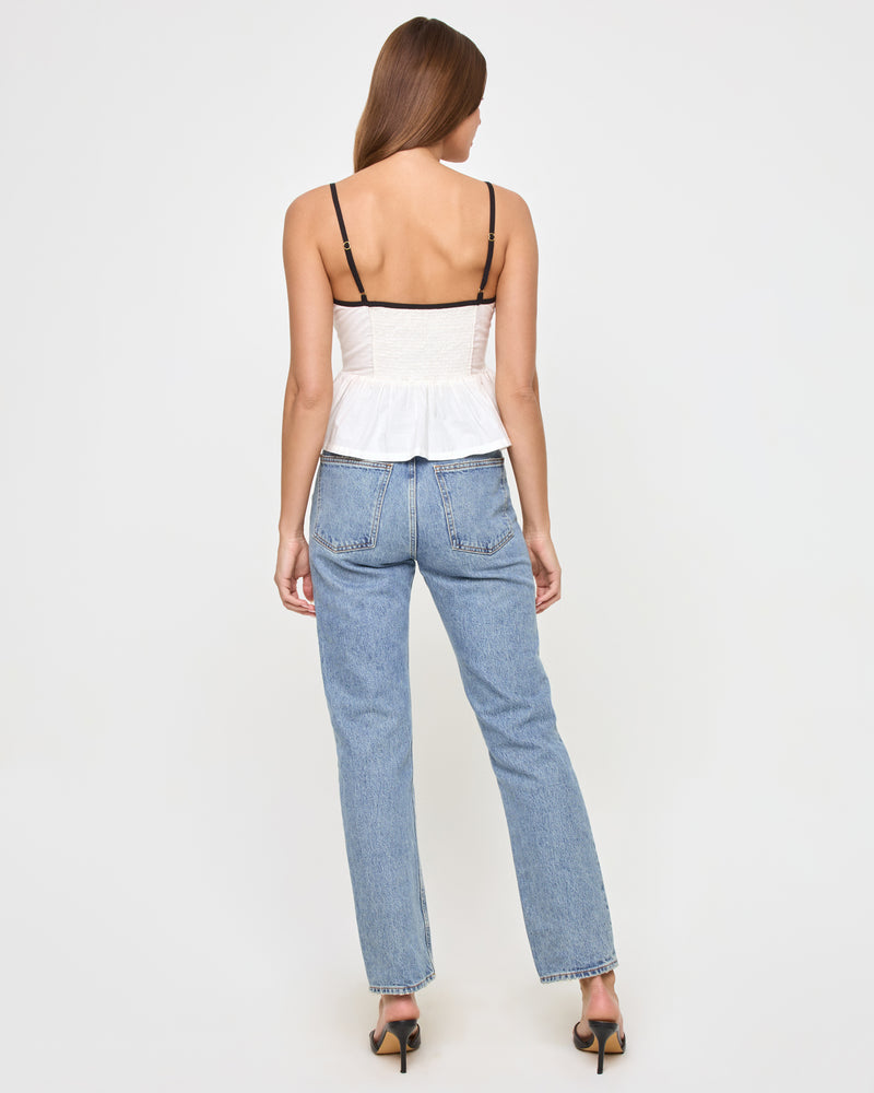 LSPACE - AGNES TOP CREAM BLACK