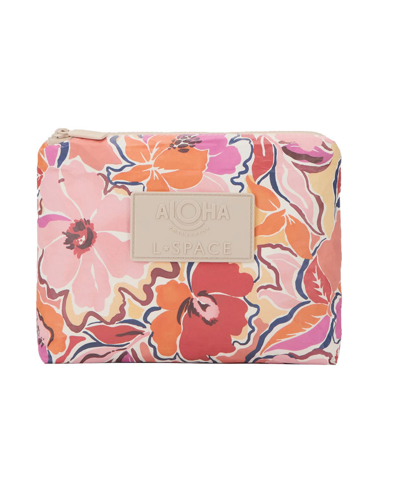 ALOHA COLLECTION - LOST IN BLOOMS REVERSIBLE SMALL POUCH