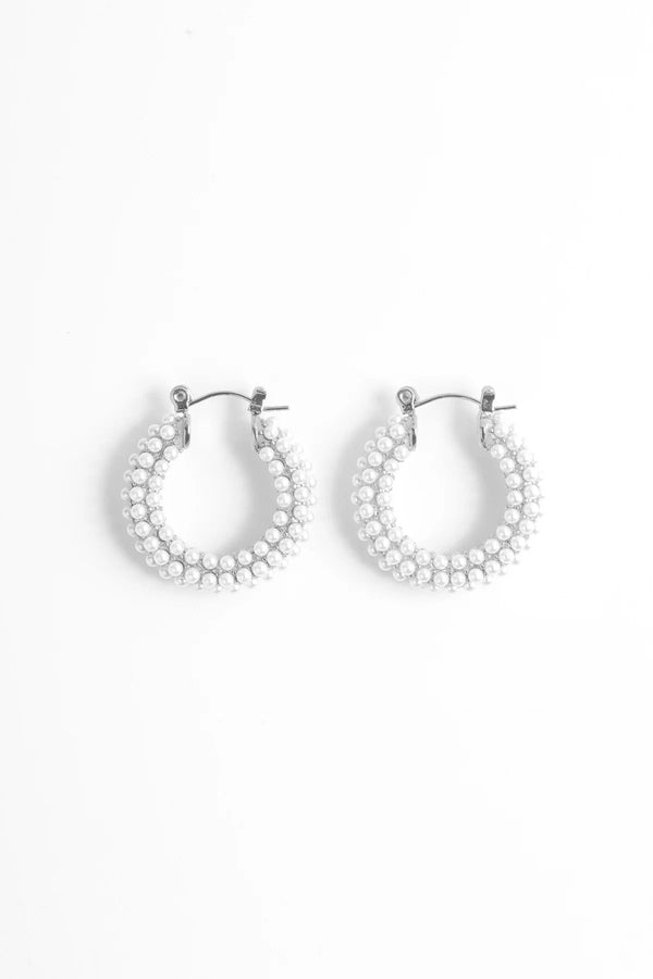 MARRIN COSTELLO JEWELRY - AUDREY HOOPS PEARL