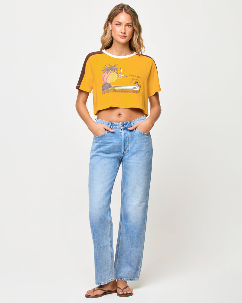 THE SALTY BLONDE X LSPACE - COSTA CROP TOP CABO SUNSET – swirlboutique
