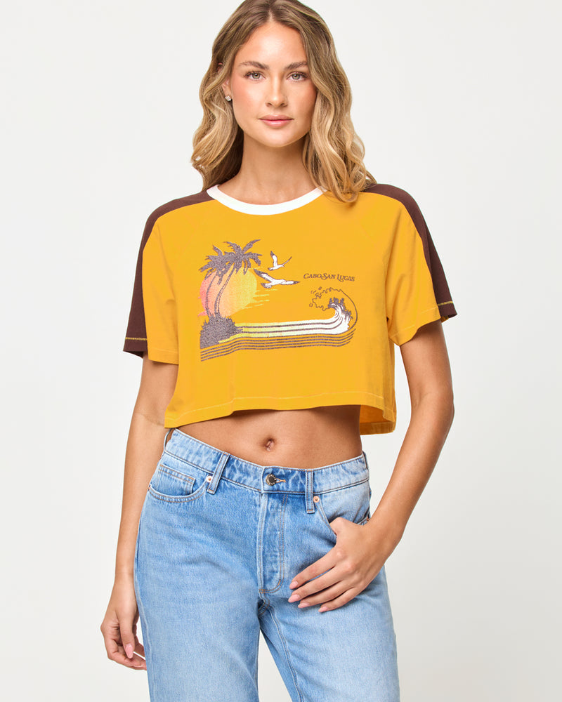 THE SALTY BLONDE X LSPACE - COSTA CROP TOP CABO SUNSET – swirlboutique