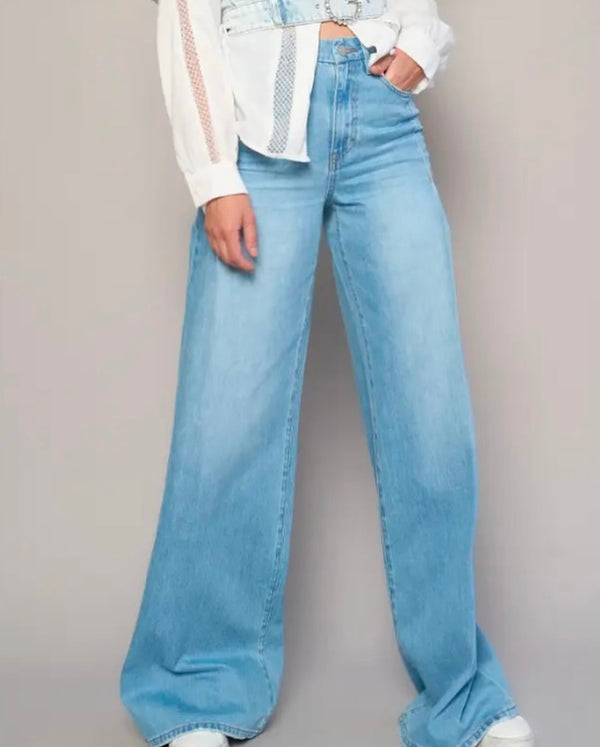 GP FEATHER - HIGH RISE SUPER WIDE LEG JEANS